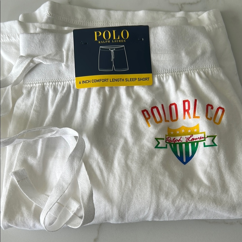 Polo Ralph Lauren White Sleep Shorts